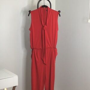 Ralph Lauren Red Sleeveless Jumpsuit